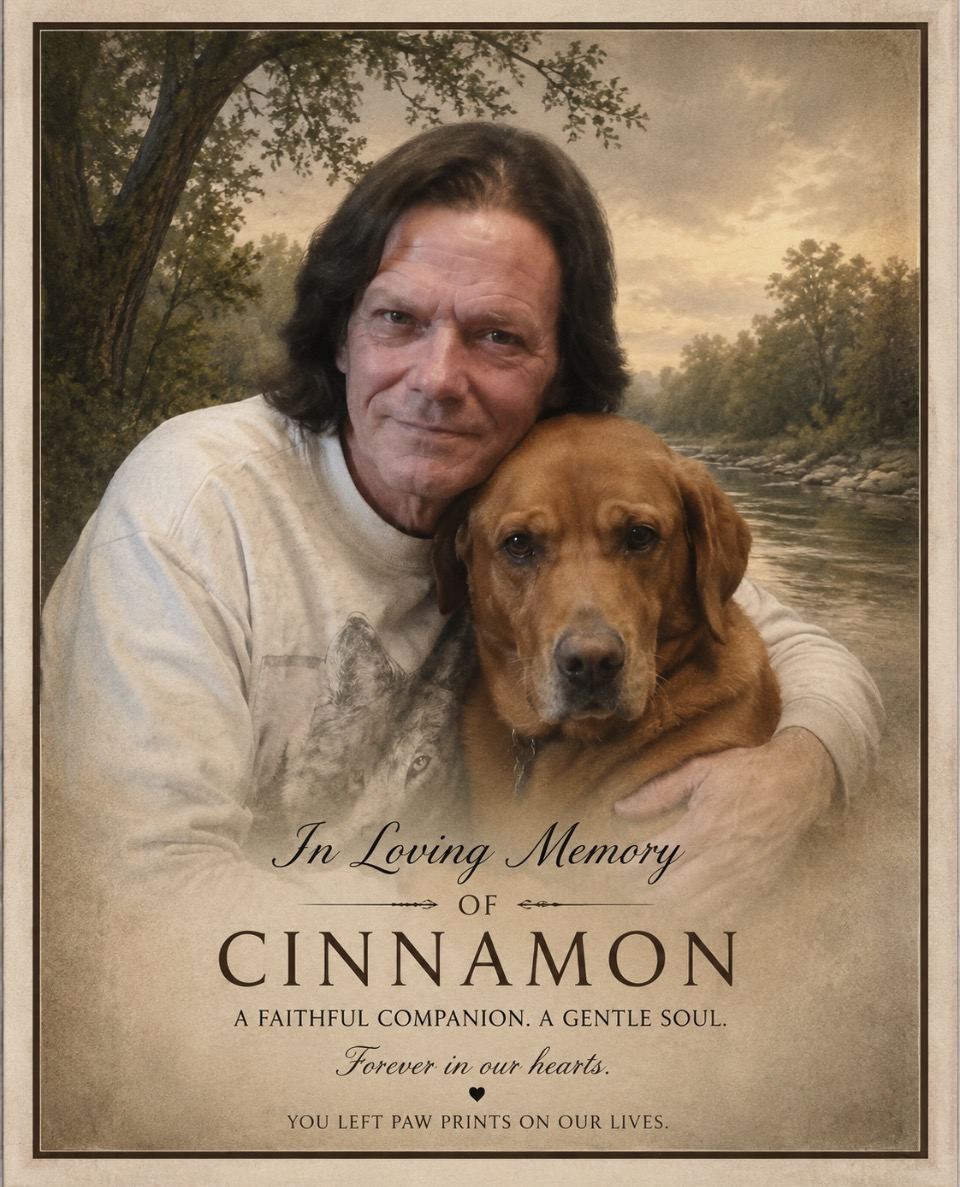Randy and Cinnamon memorial portrait